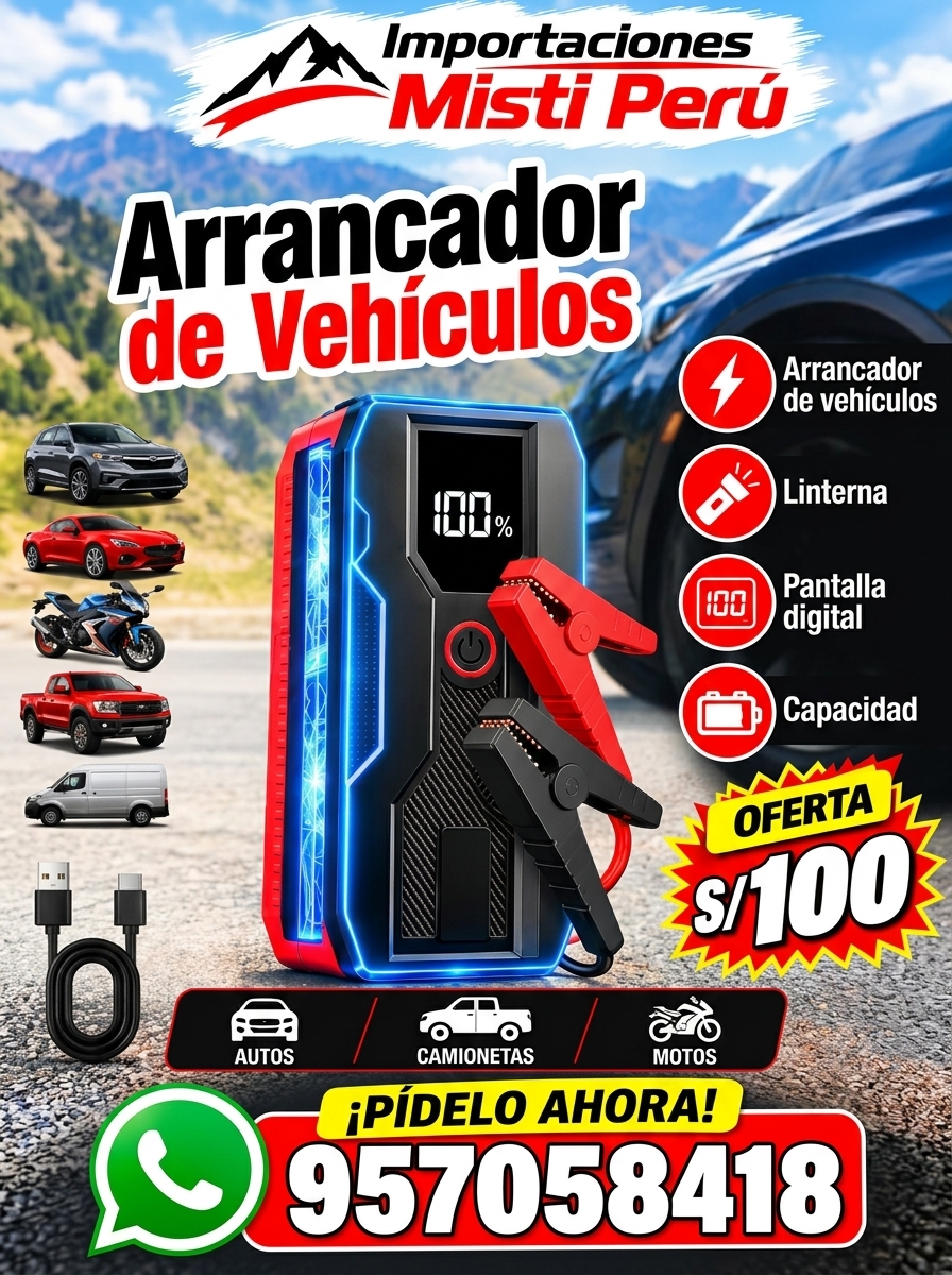Arrancador con pantalla