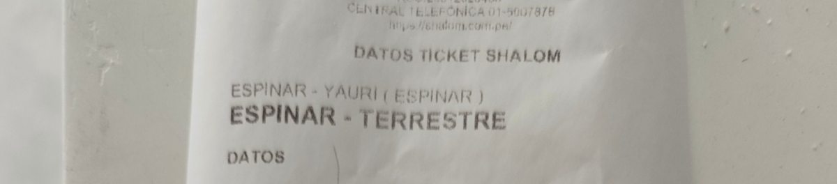 Comprobante de envío a Espinar