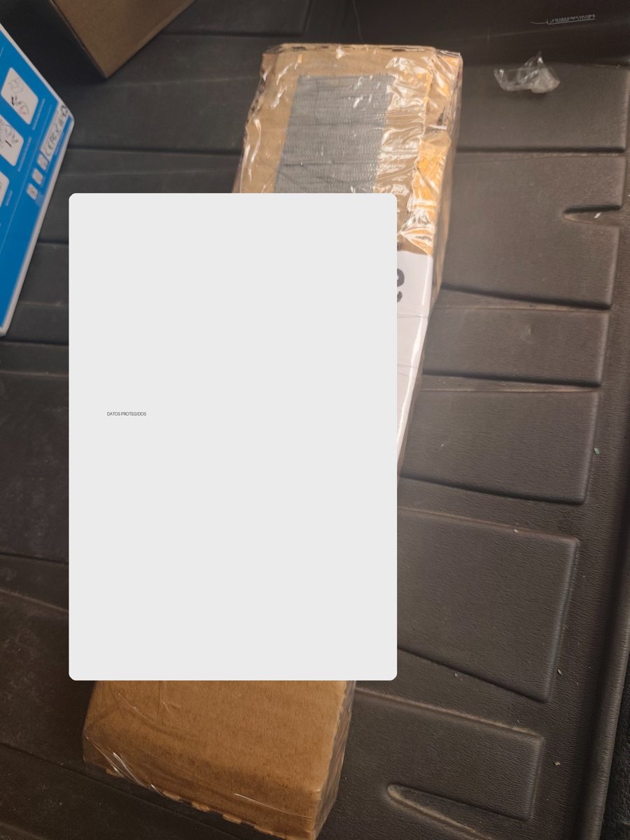 Paquete preparado para transporte
